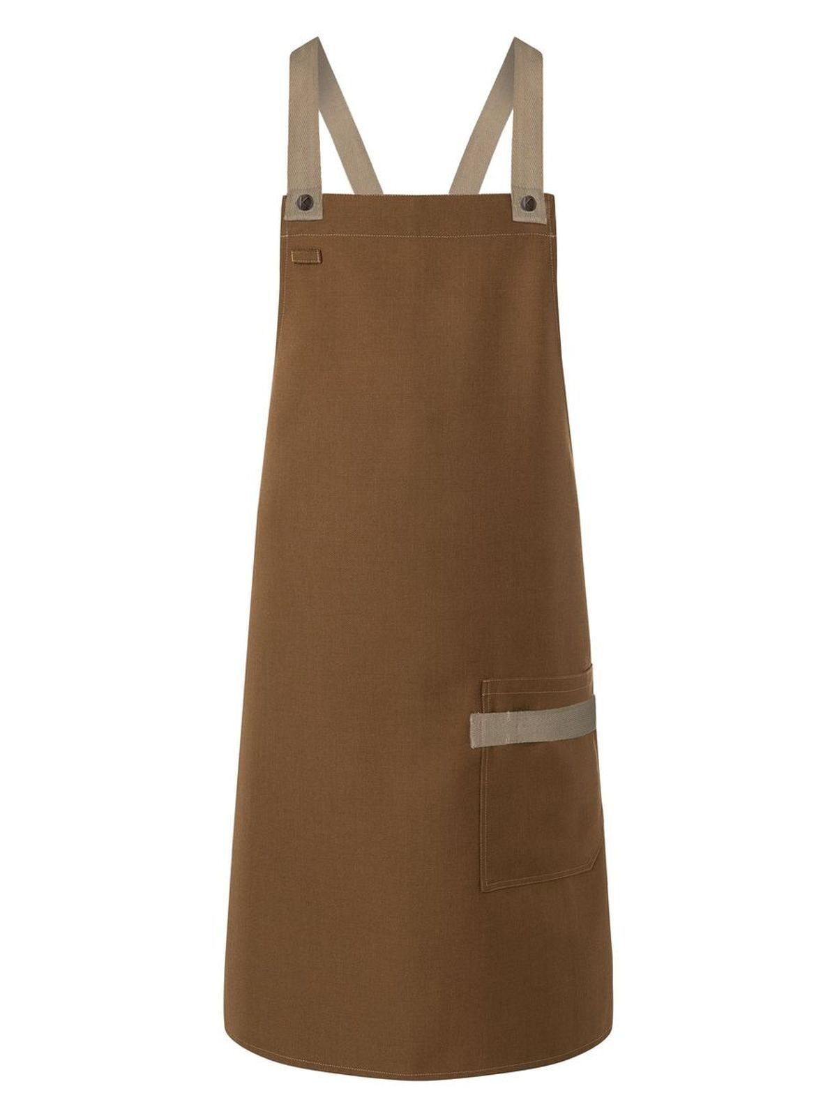 Bib Apron With Crossed Ribbons