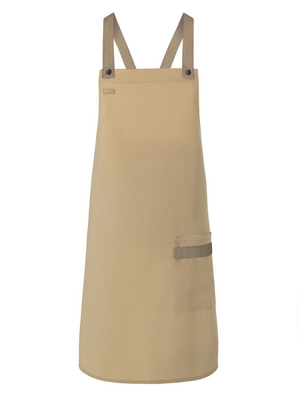 Bib Apron With Crossed Ribbons
