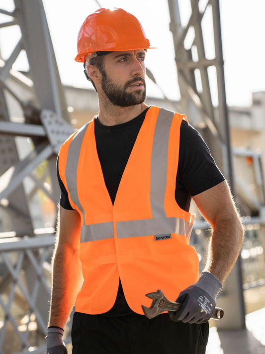 Safety Vest with 3 reflective Tapes