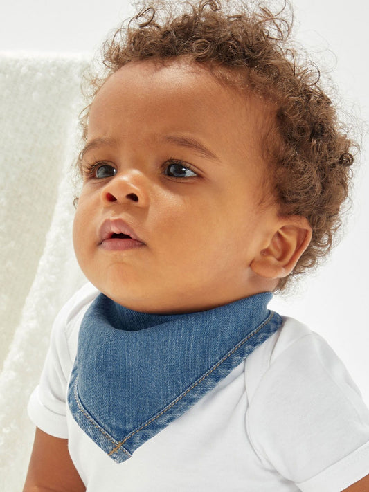Baby Rocks Denim Bandana Bib