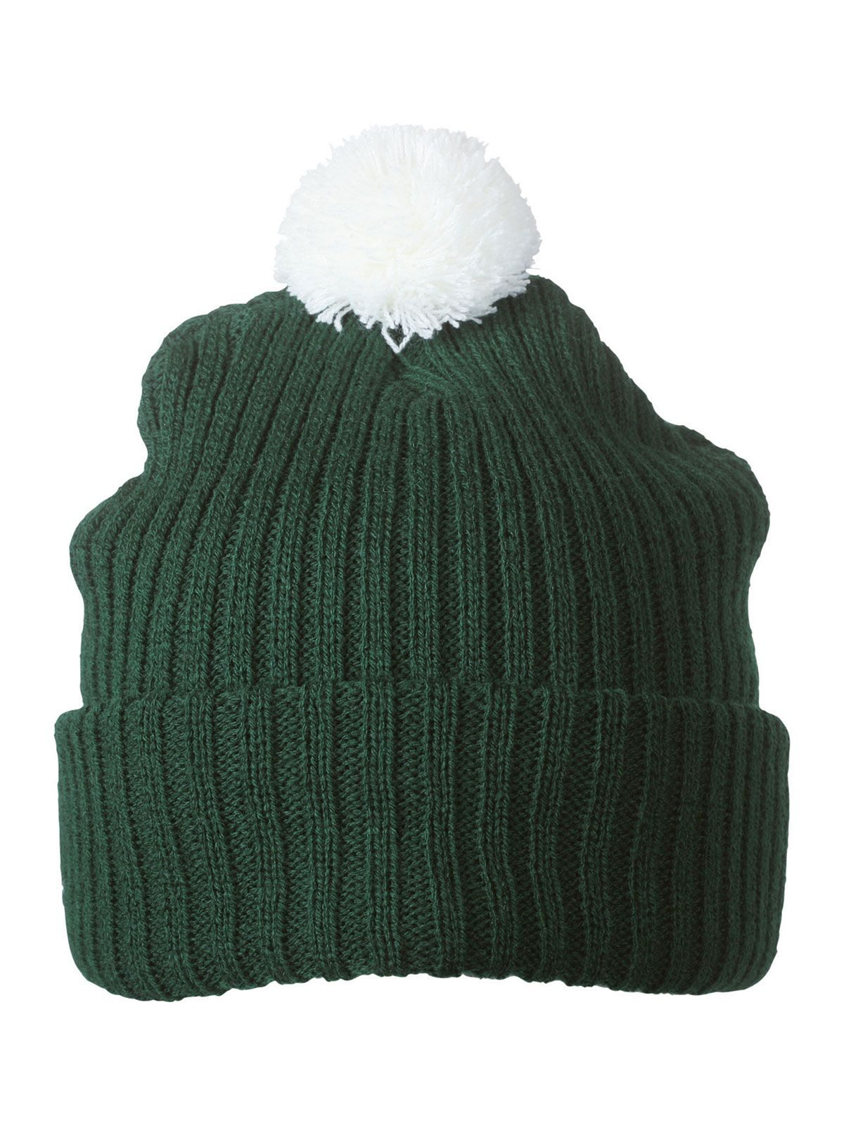 Knitted Cap with Pompon