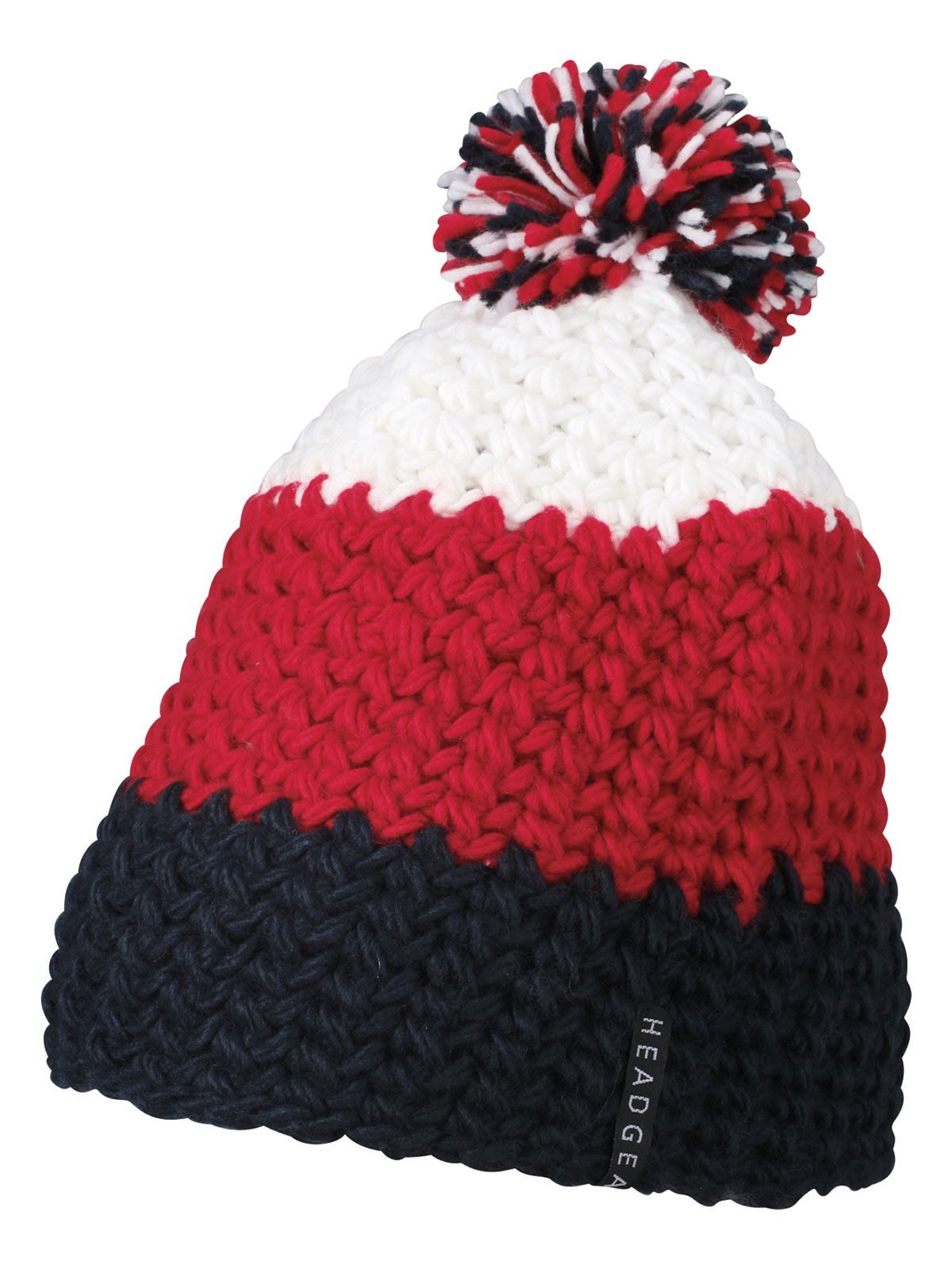 Crocheted Cap with Pompon