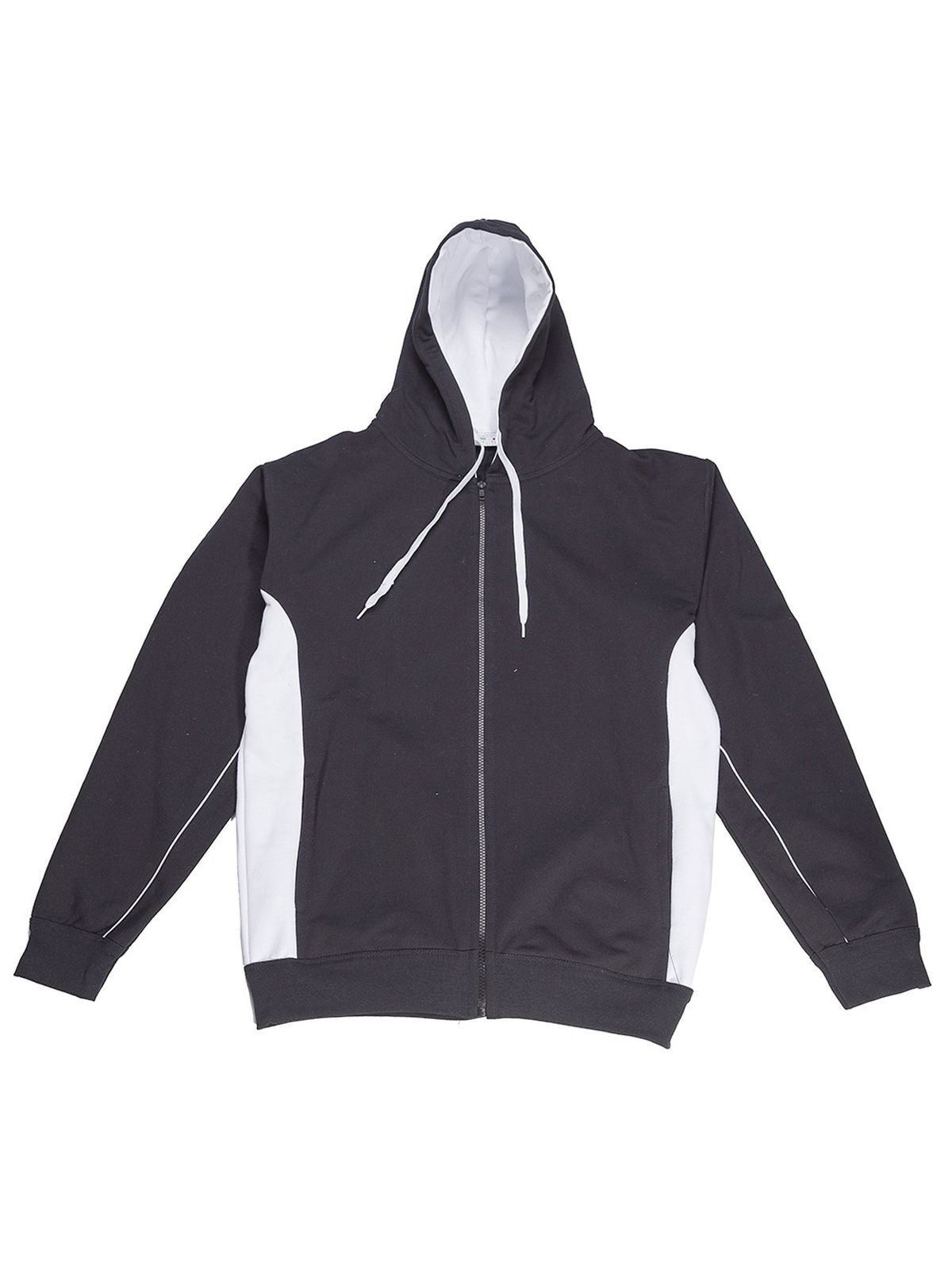 Contrast Hooded Sweat Full Zip
