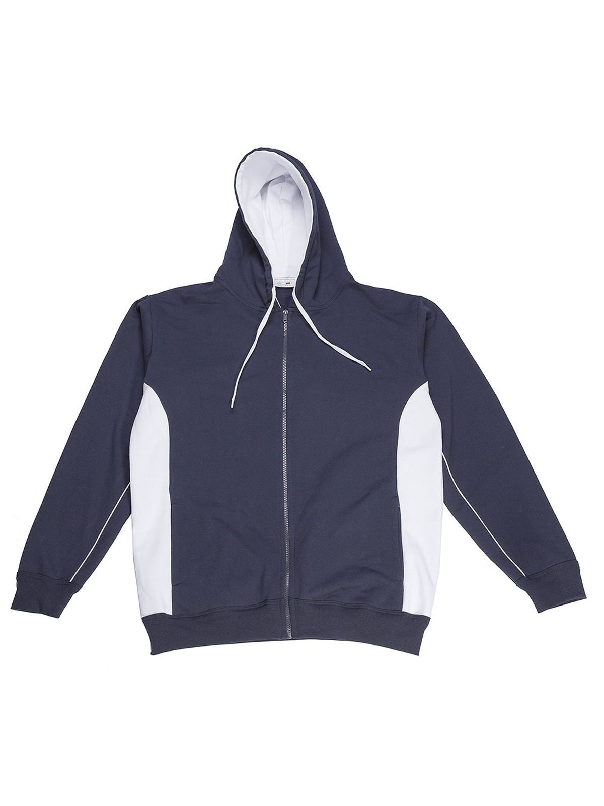 Contrast Hooded Sweat Full Zip
