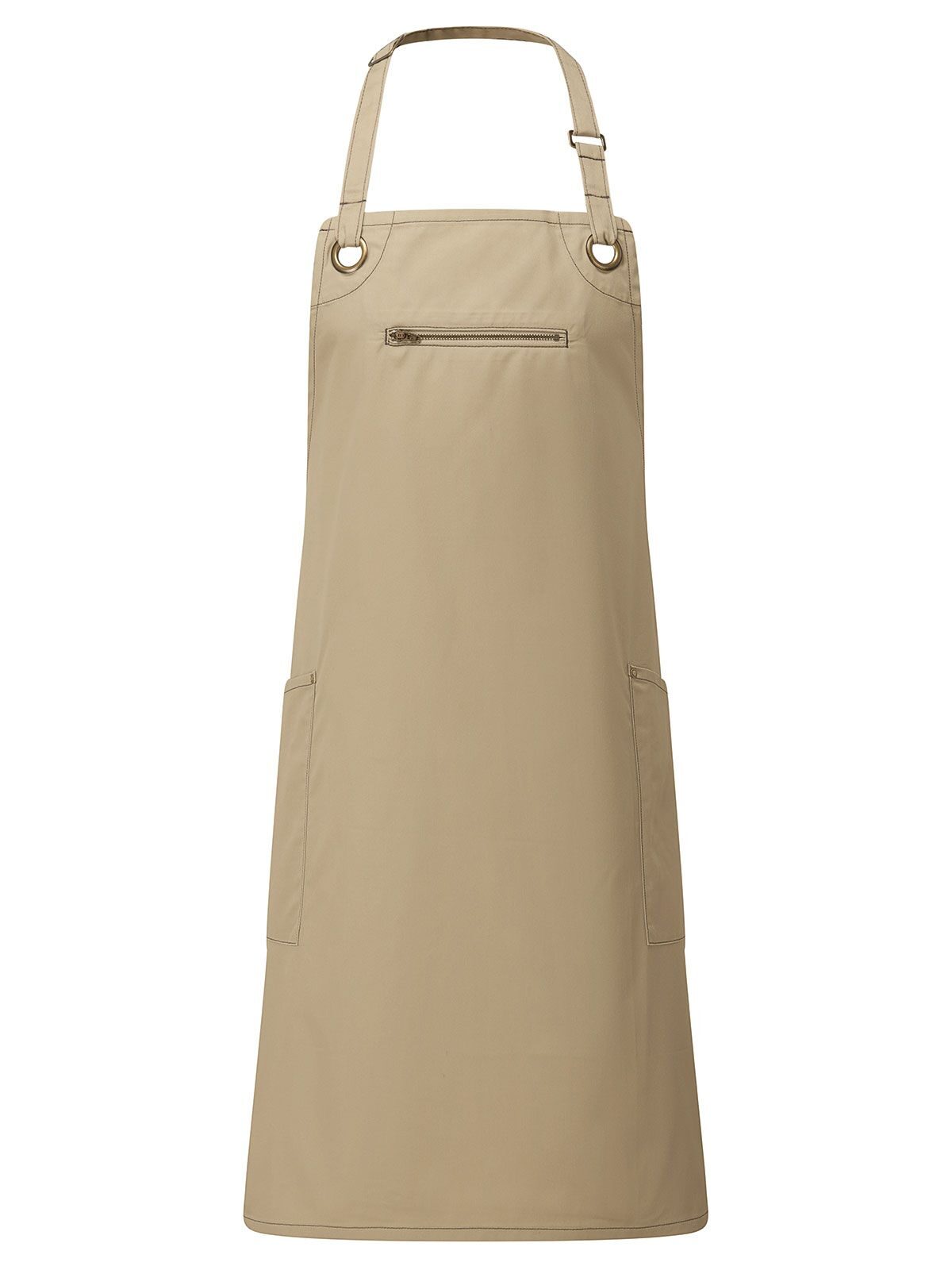 âBarleyâ Contrast Stitch Sustainable Bib Apron