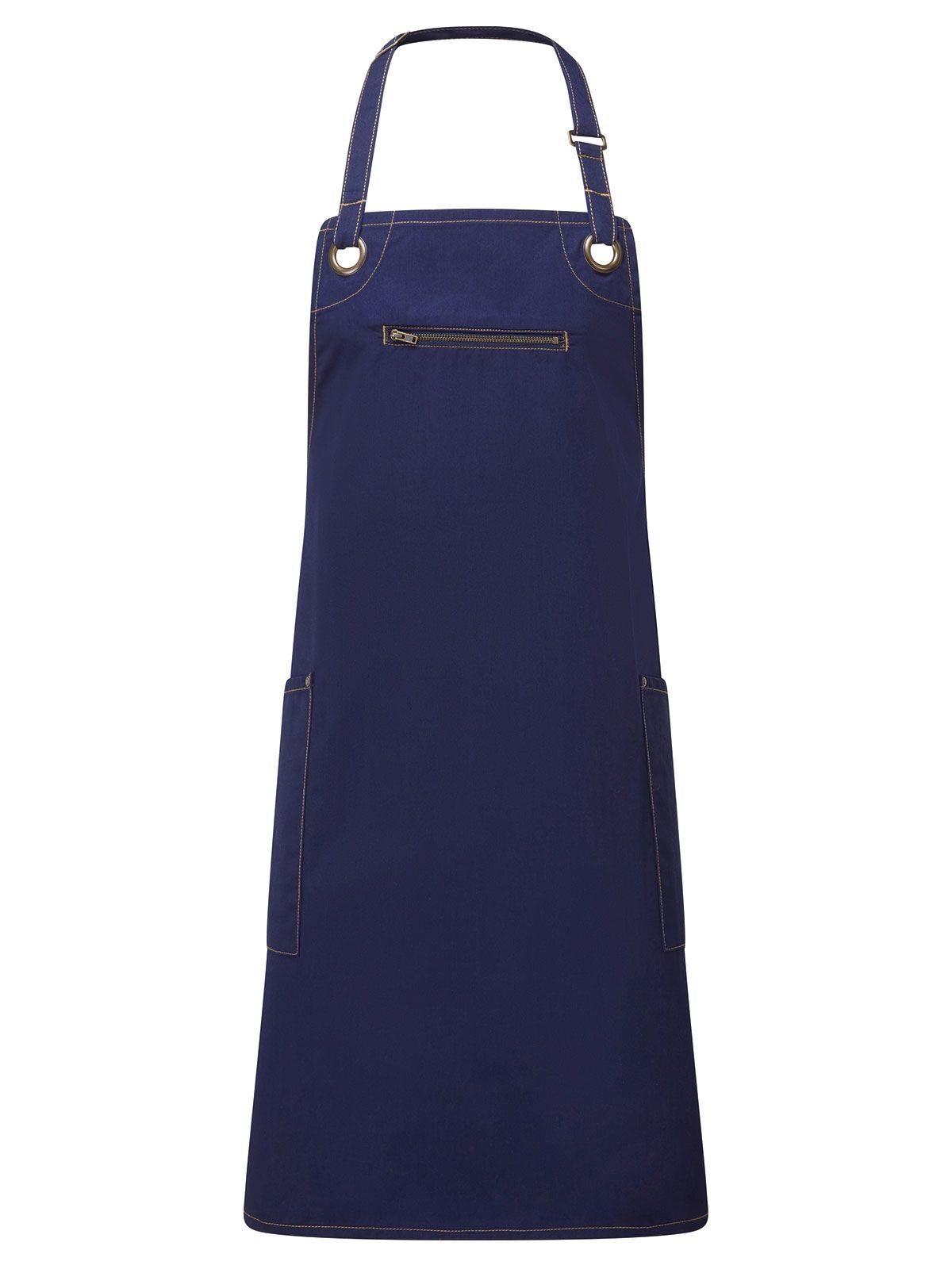 âBarleyâ Contrast Stitch Sustainable Bib Apron