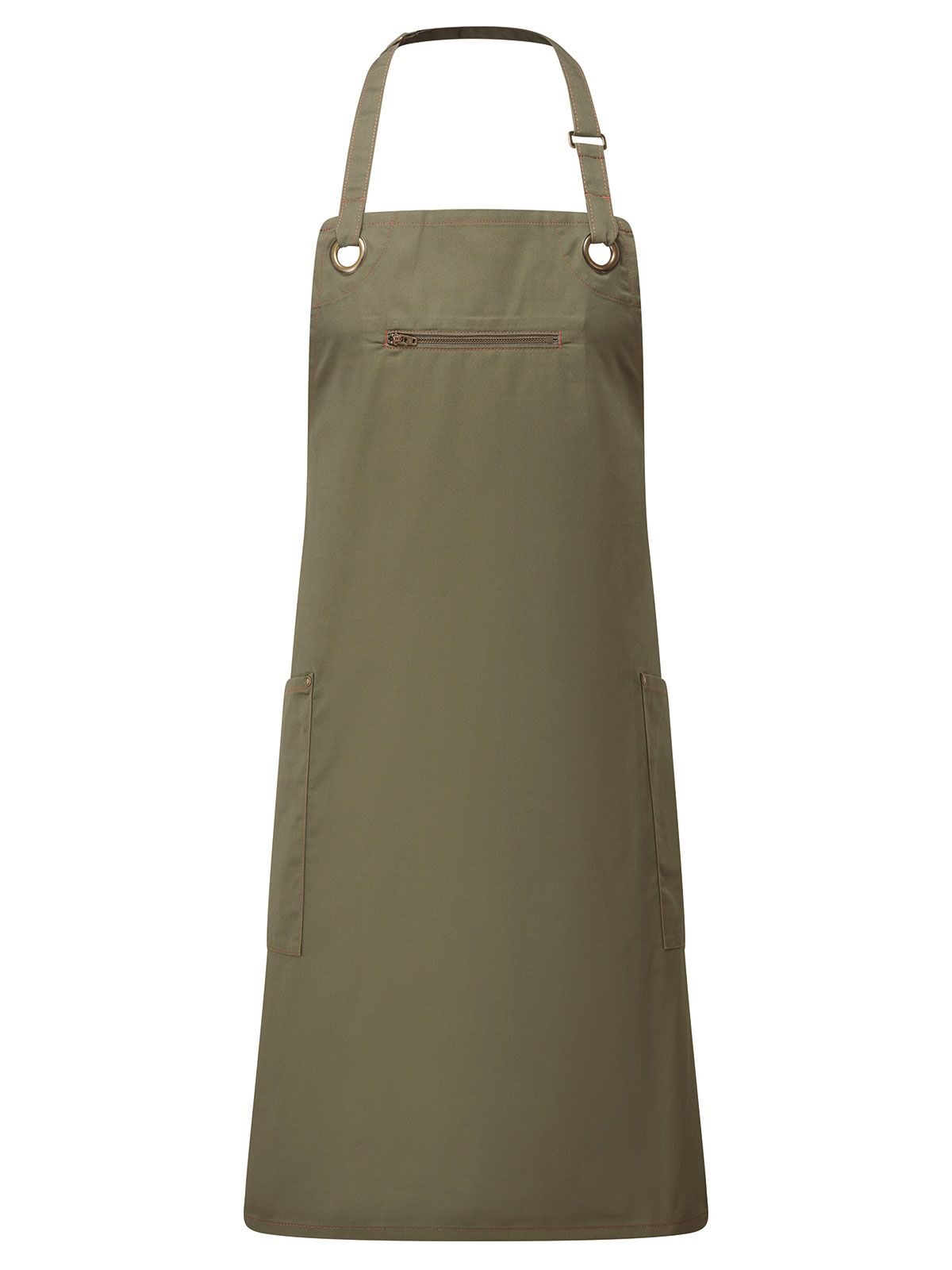âBarleyâ Contrast Stitch Sustainable Bib Apron