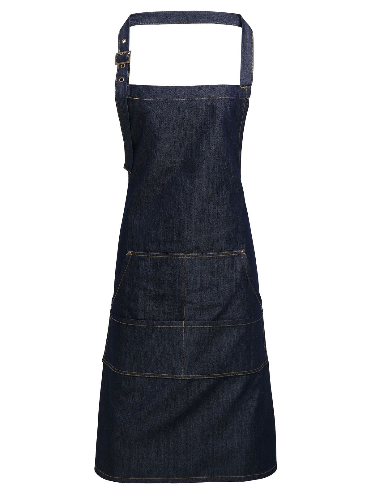 Jeans Stitch Denim Bib Apron