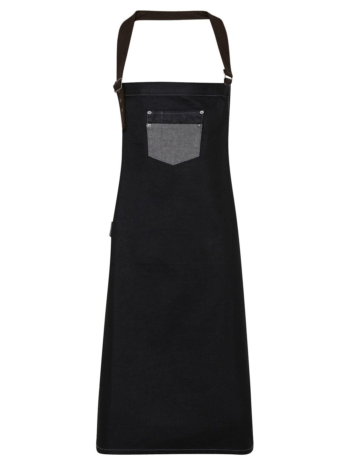 Division Waxed Look Denim With Faux Leather ather