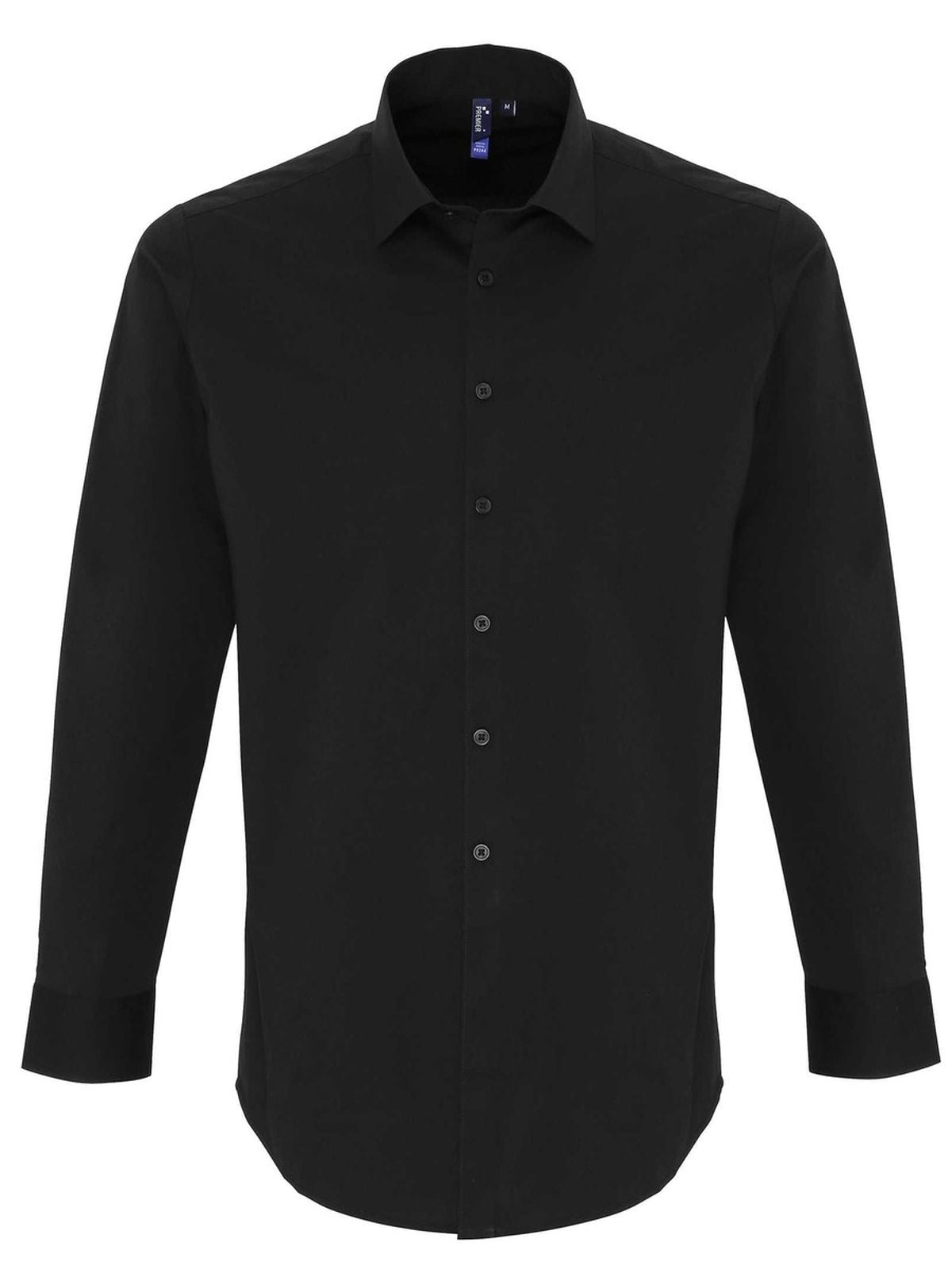 Men's Stretch Fit Cotton Poplin Long Sleeve Shirt