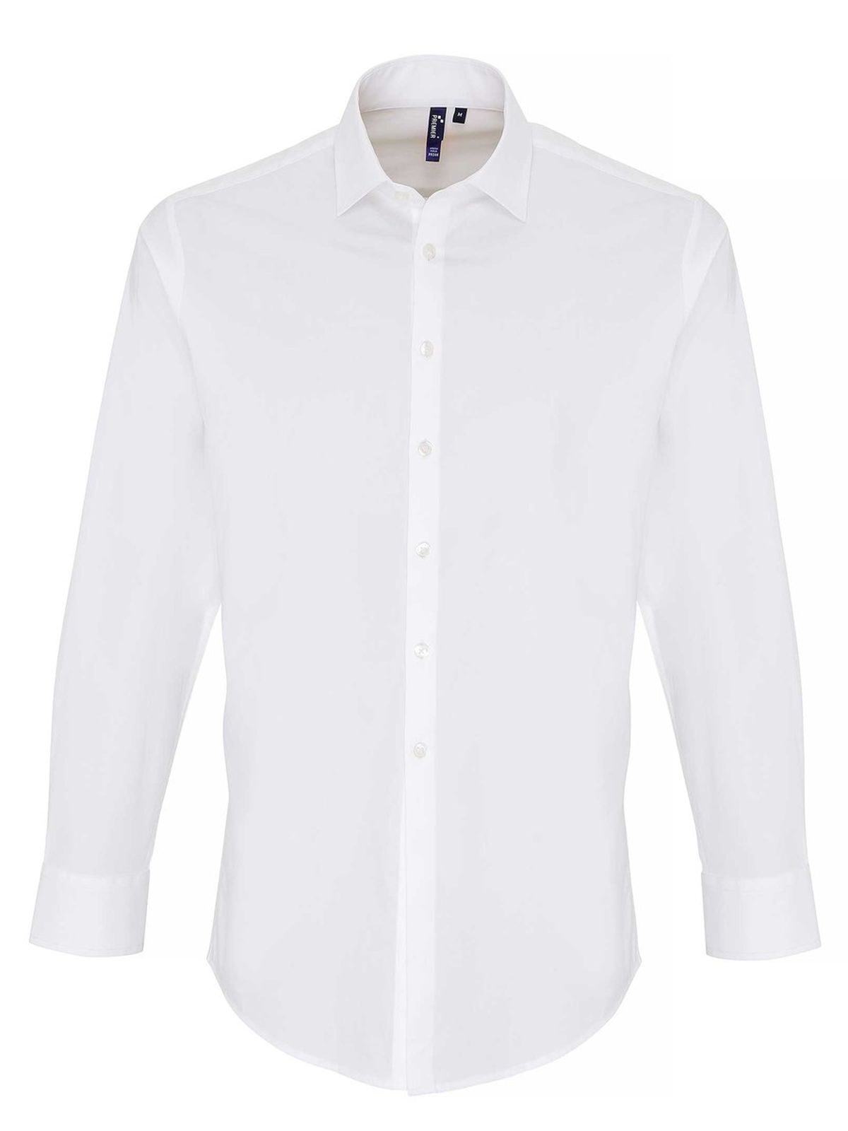 Men's Stretch Fit Cotton Poplin Long Sleeve Shirt