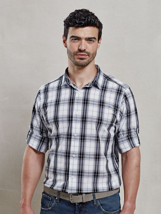 Men's Long Sleeve 'Ginmill' Check Shirt