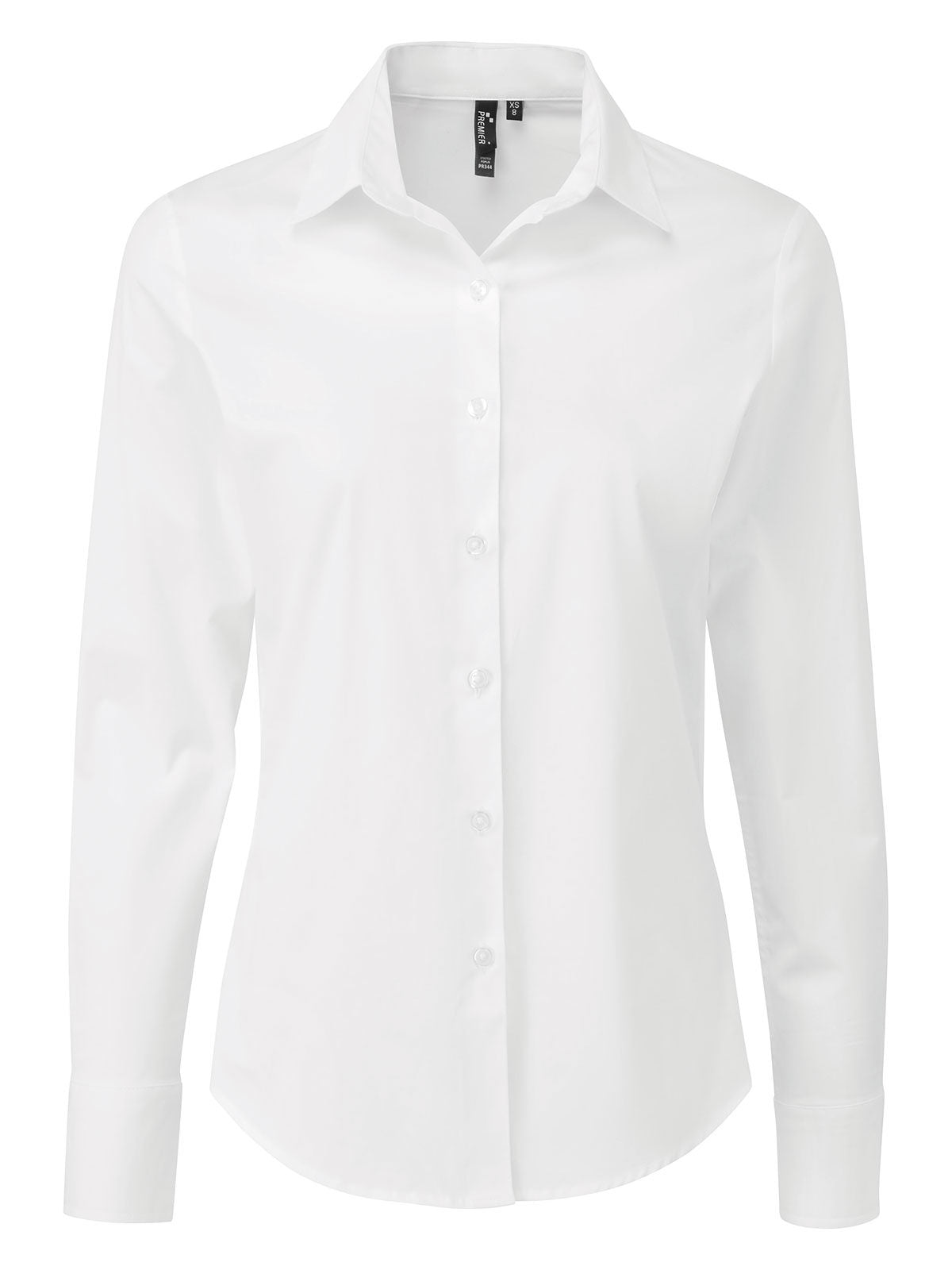 Ladies'â Stretch FitCotton Poplin Long Sleev Shirtt