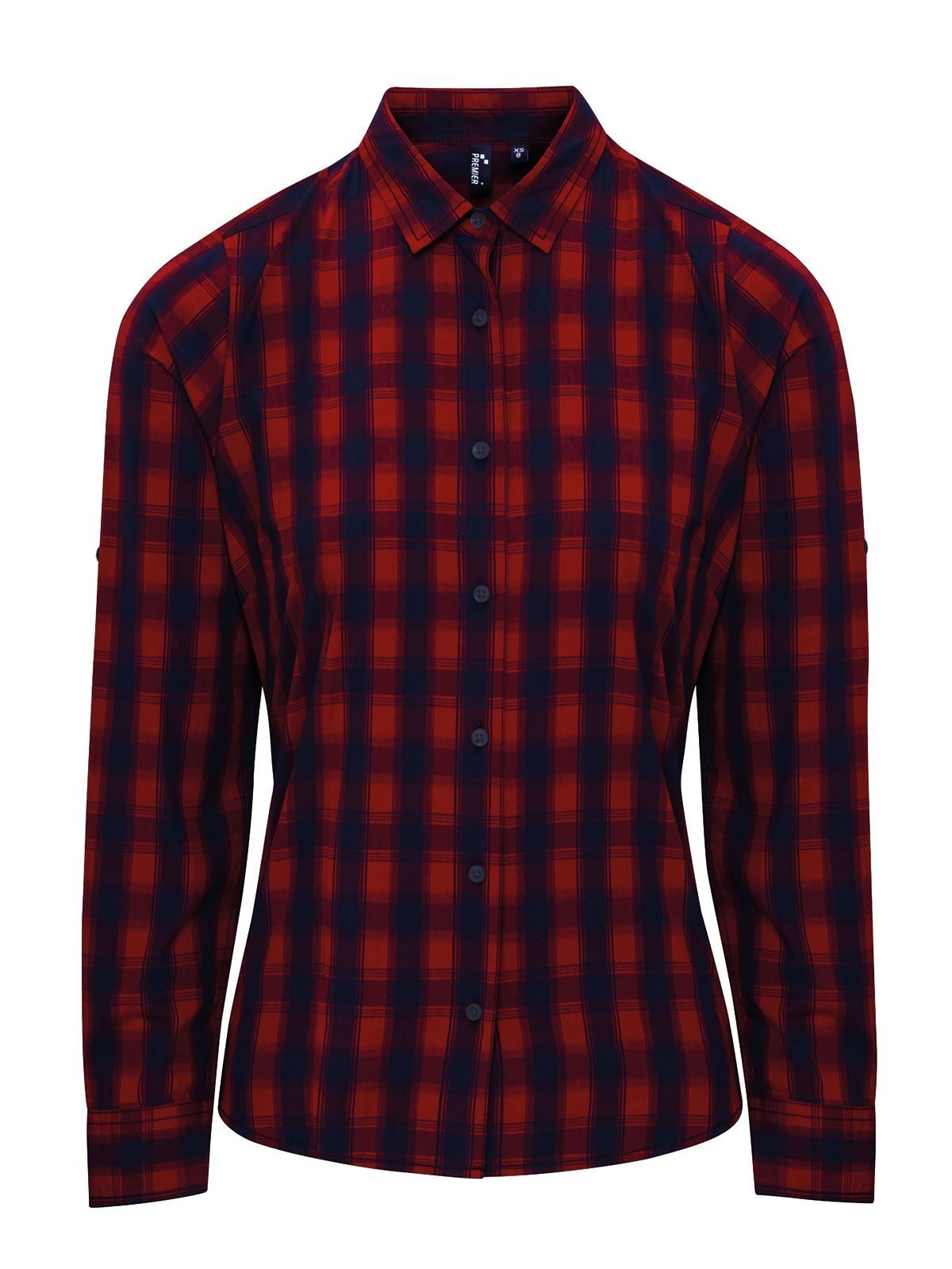 Ladies' LSL 'Mulligan' Check Cotton Bar Shirt t