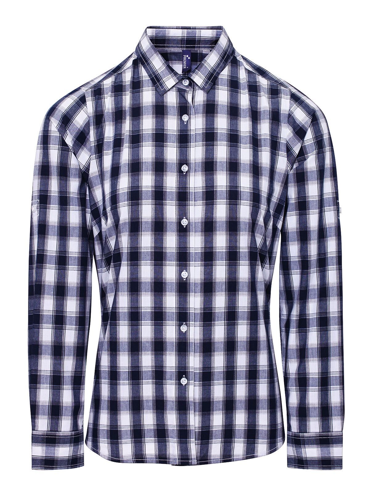 Ladies' LSL 'Mulligan' Check Cotton Bar Shirt t