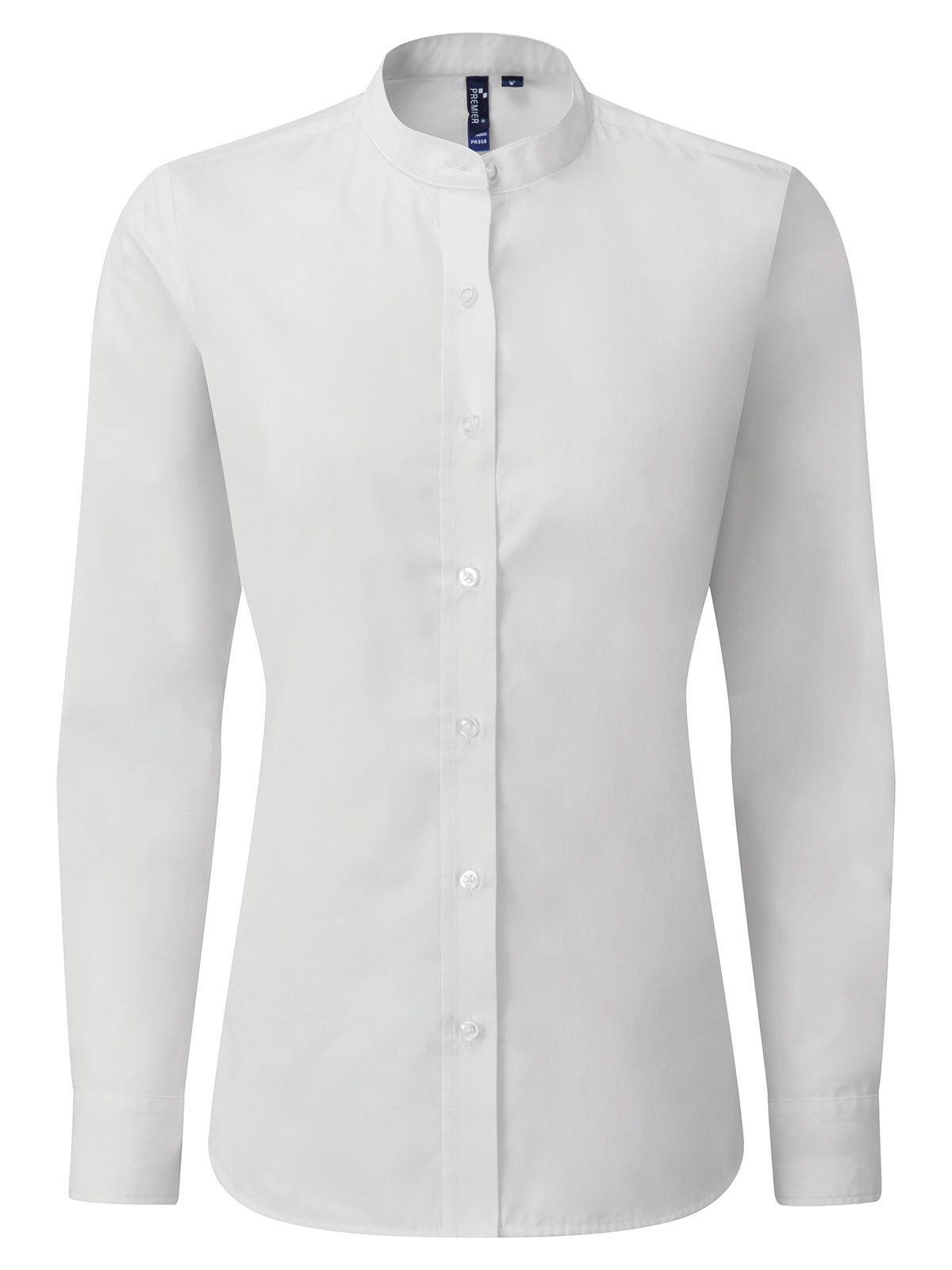 Womenâs Banded Collar 'Grandad' Shirt