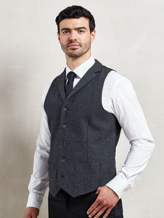 Menâs Herringbone Waistcoat