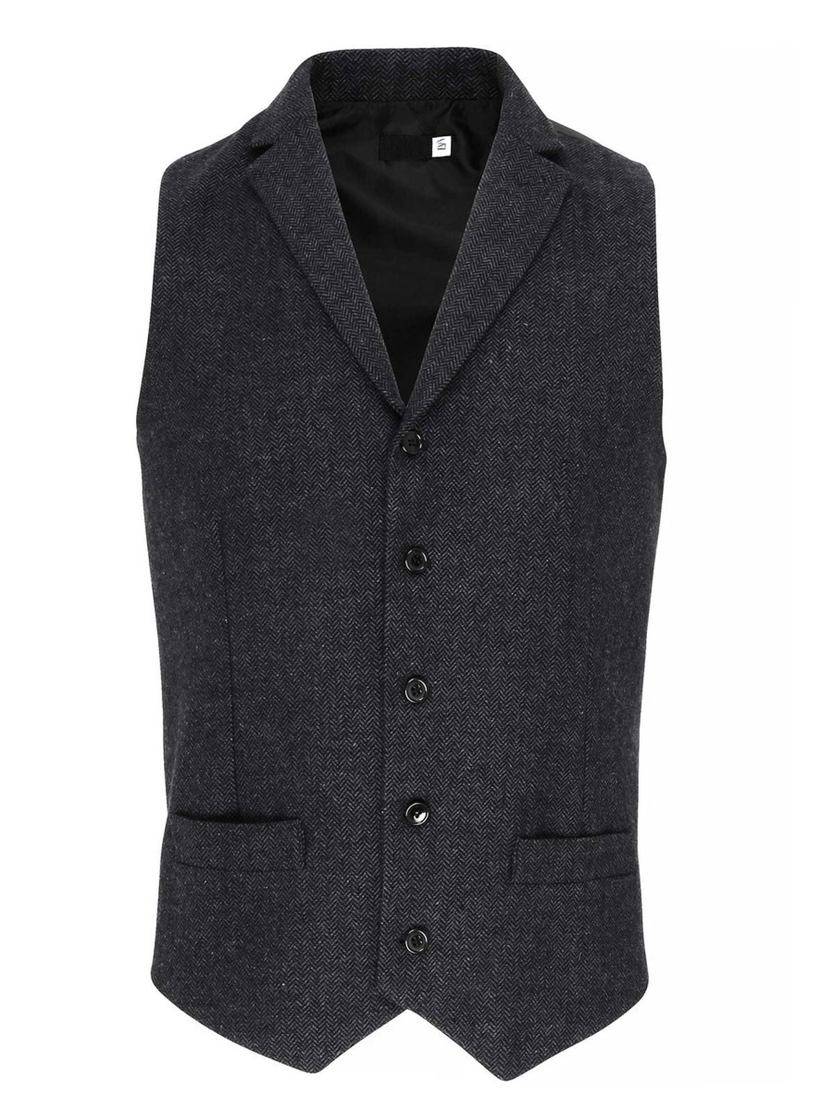 Menâs Herringbone Waistcoat