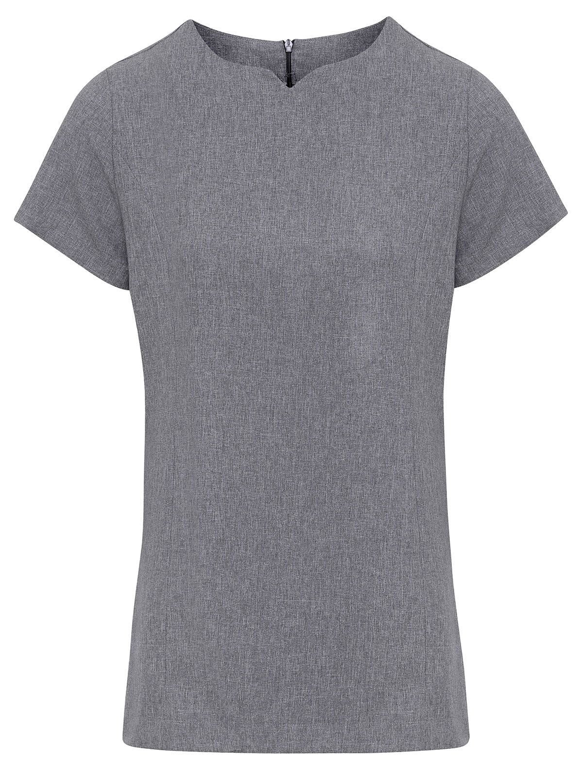 Viola Linen Look Cut Neck Beauty Tunic