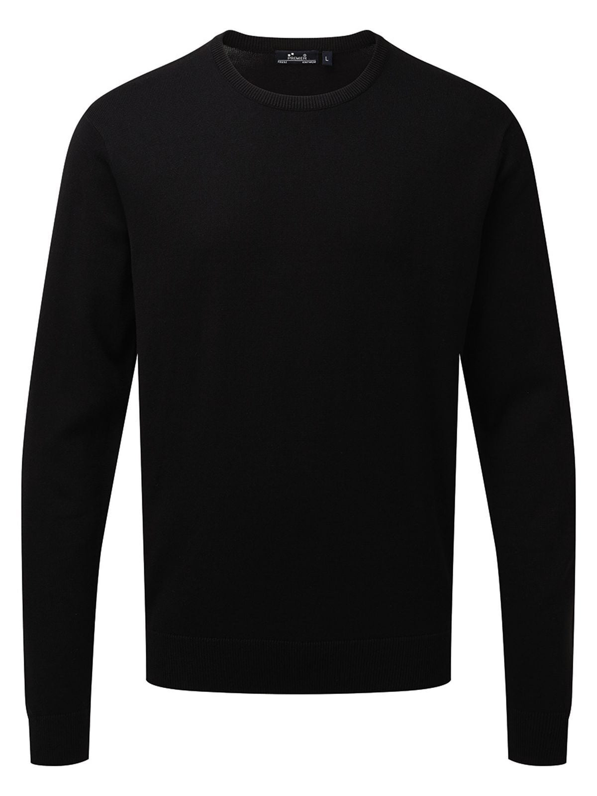 Men's Crew Neck Cotton Rich Knitted Sweater