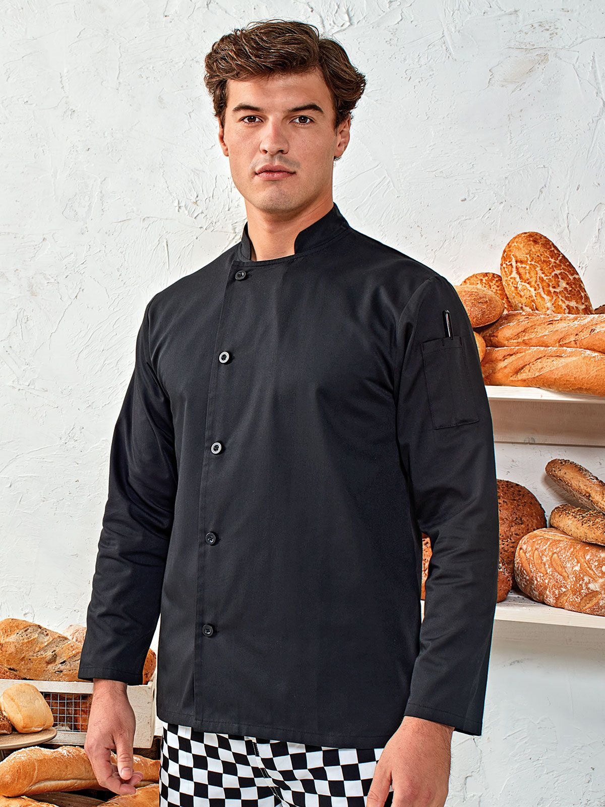âEssential' Long Sleeve Chef's Jacket