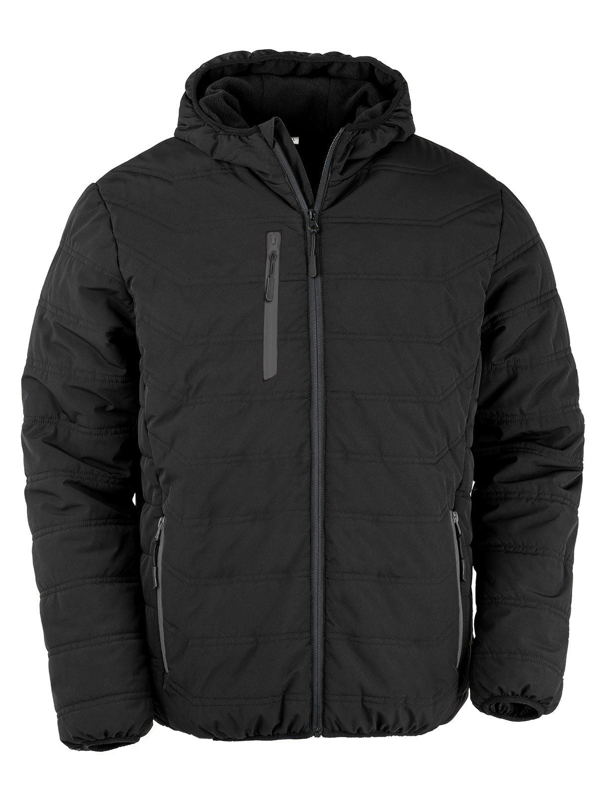 Black Compass Padded Winter Jacket