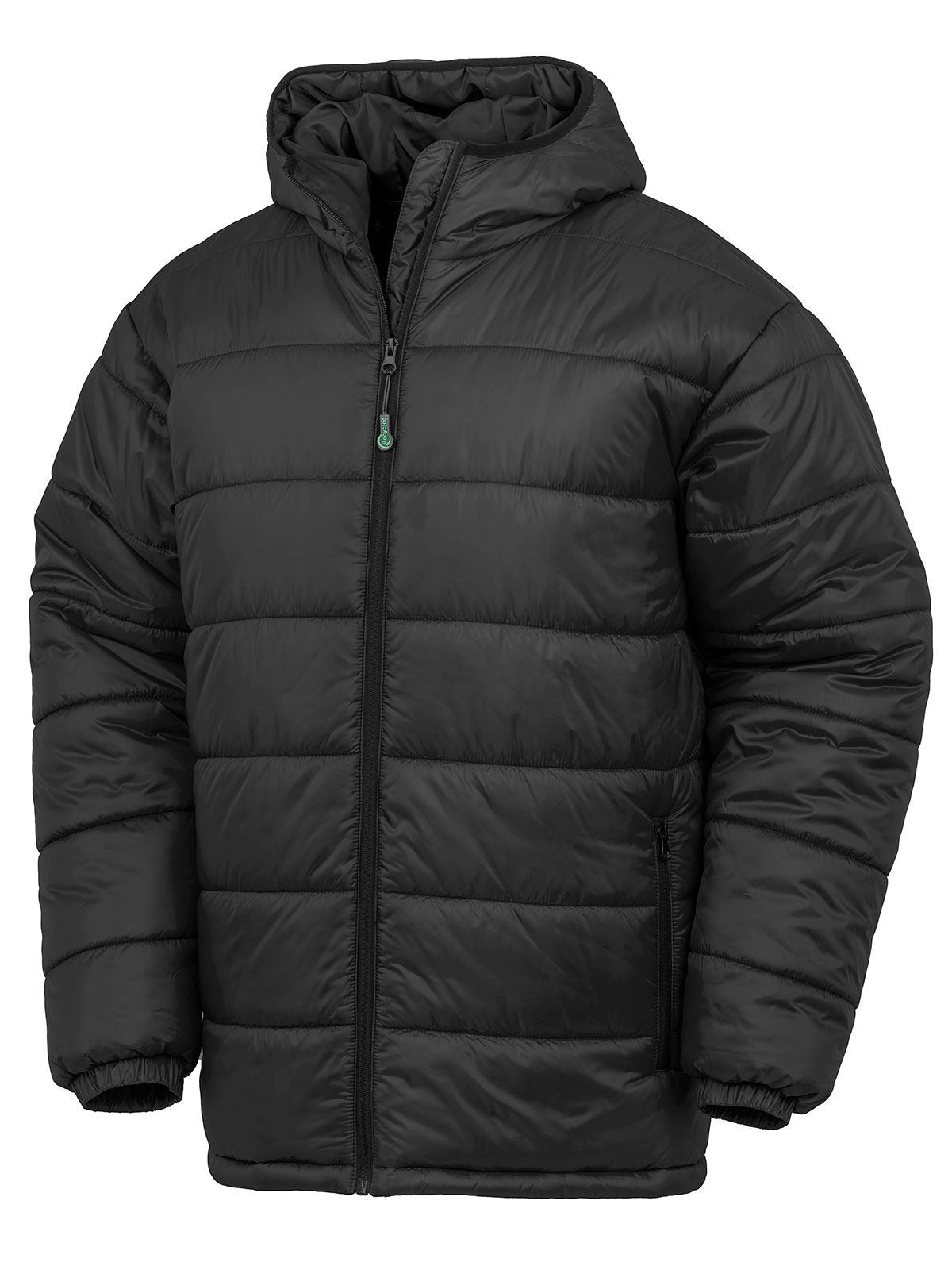 Recycled hooded padded parka