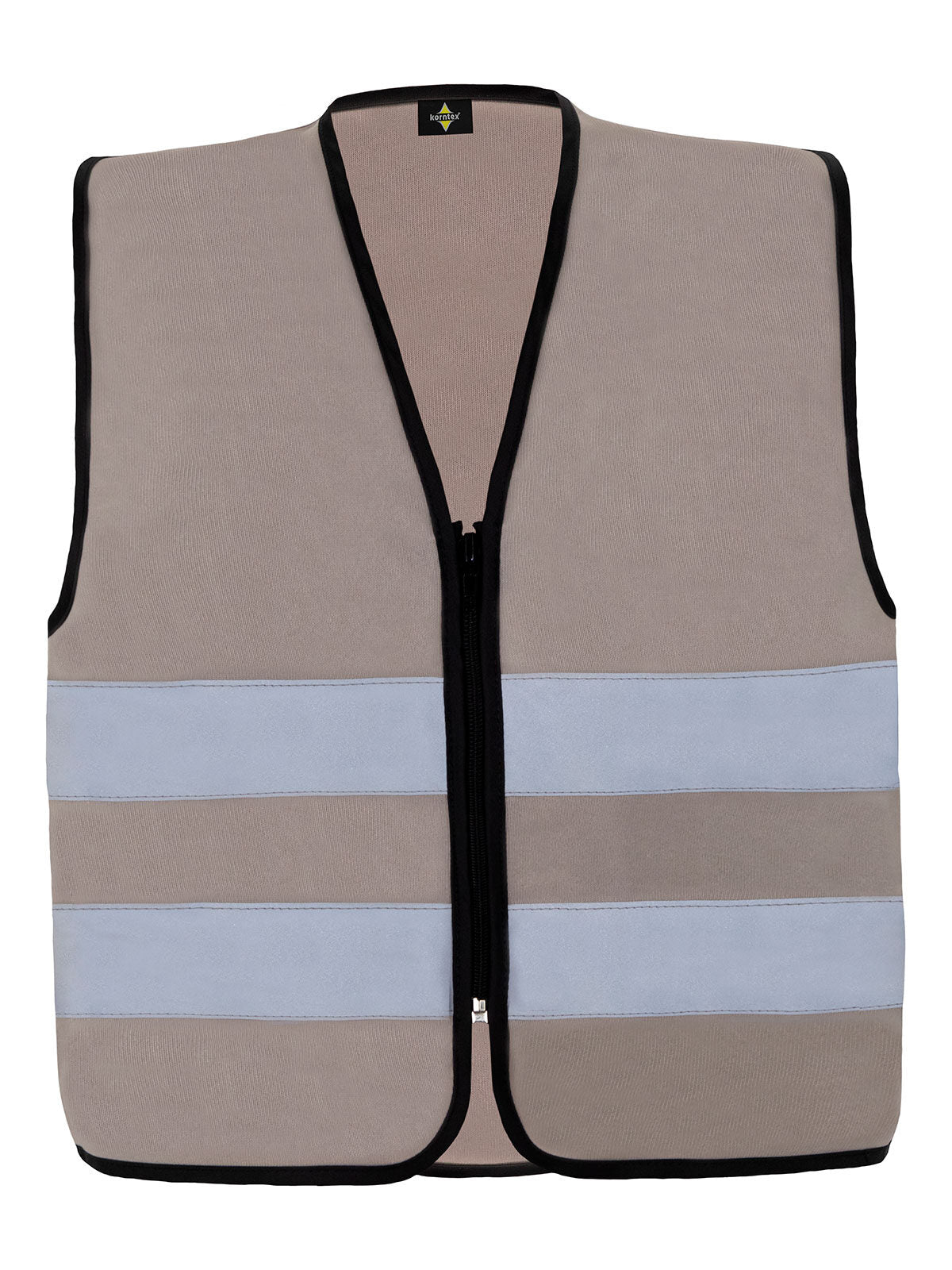 Korntex Safety Vest with Zipper   Cologne