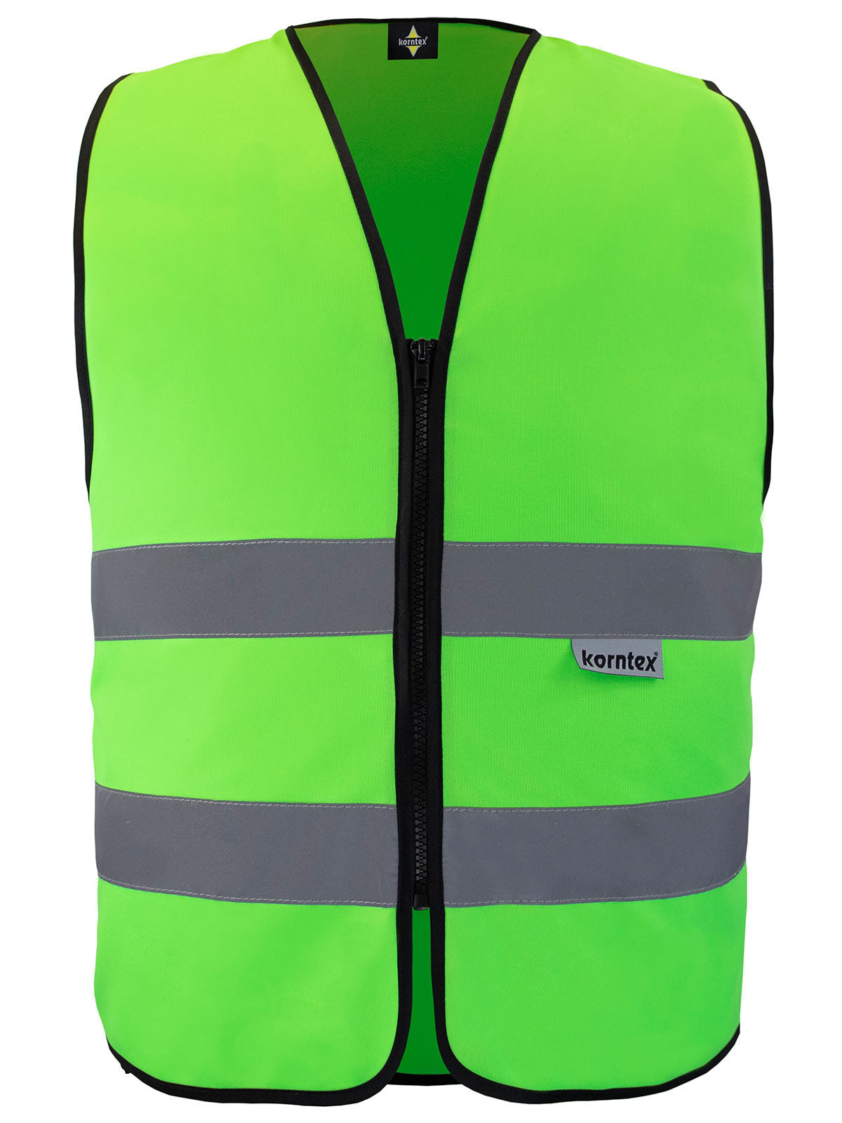Korntex Safety Vest with Zipper   Cologne