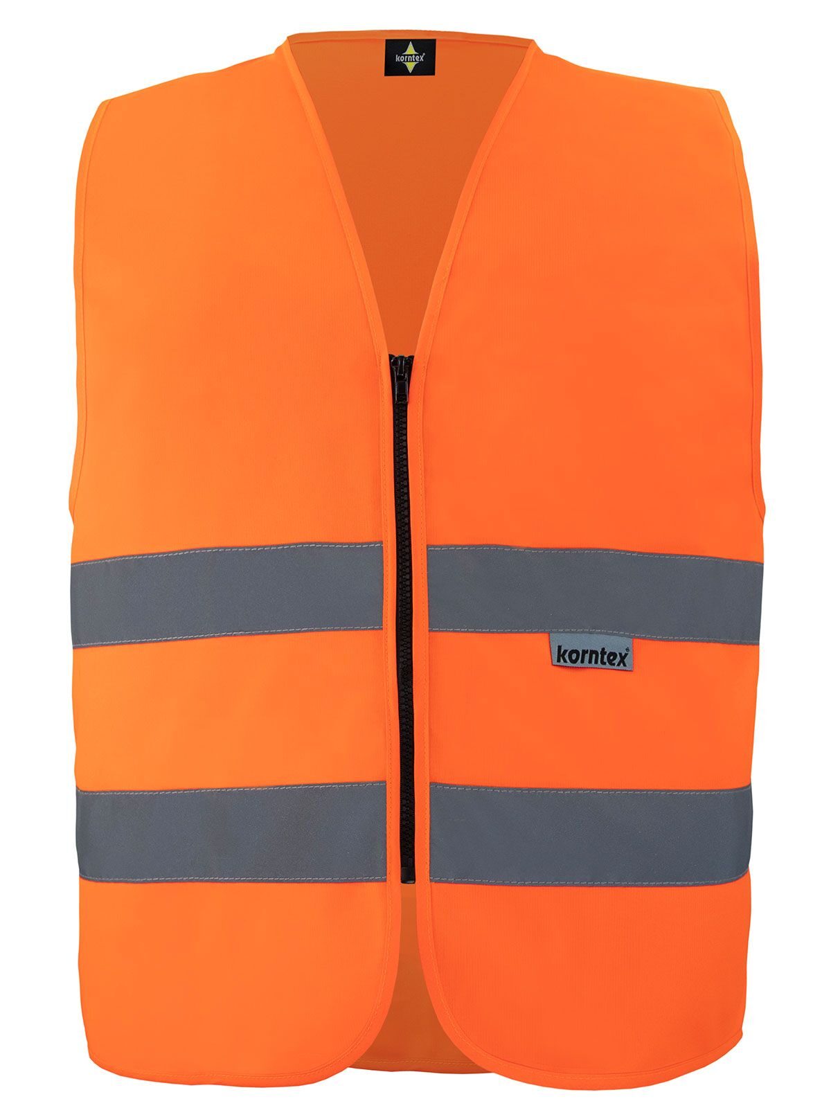 Korntex Safety Vest with Zipper   Cologne
