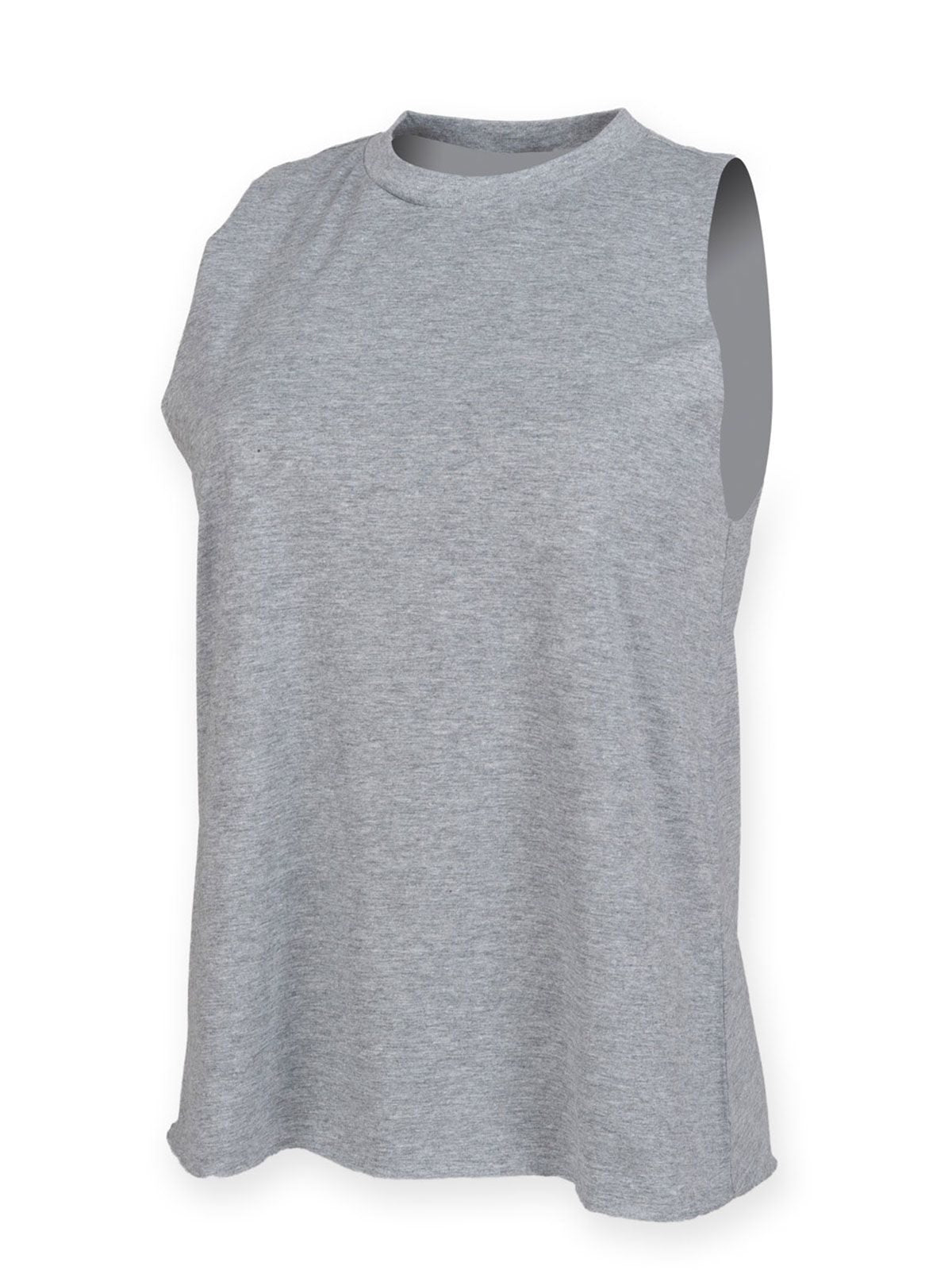 Women's High Neck Slash Armhole Vest