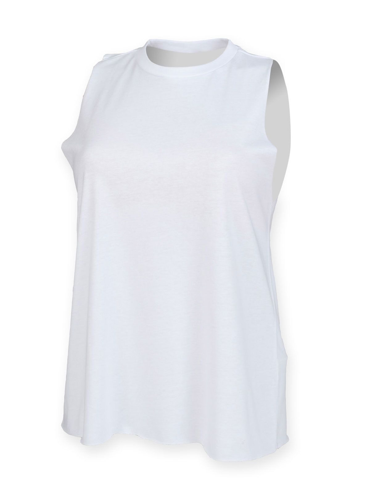 Women's High Neck Slash Armhole Vest