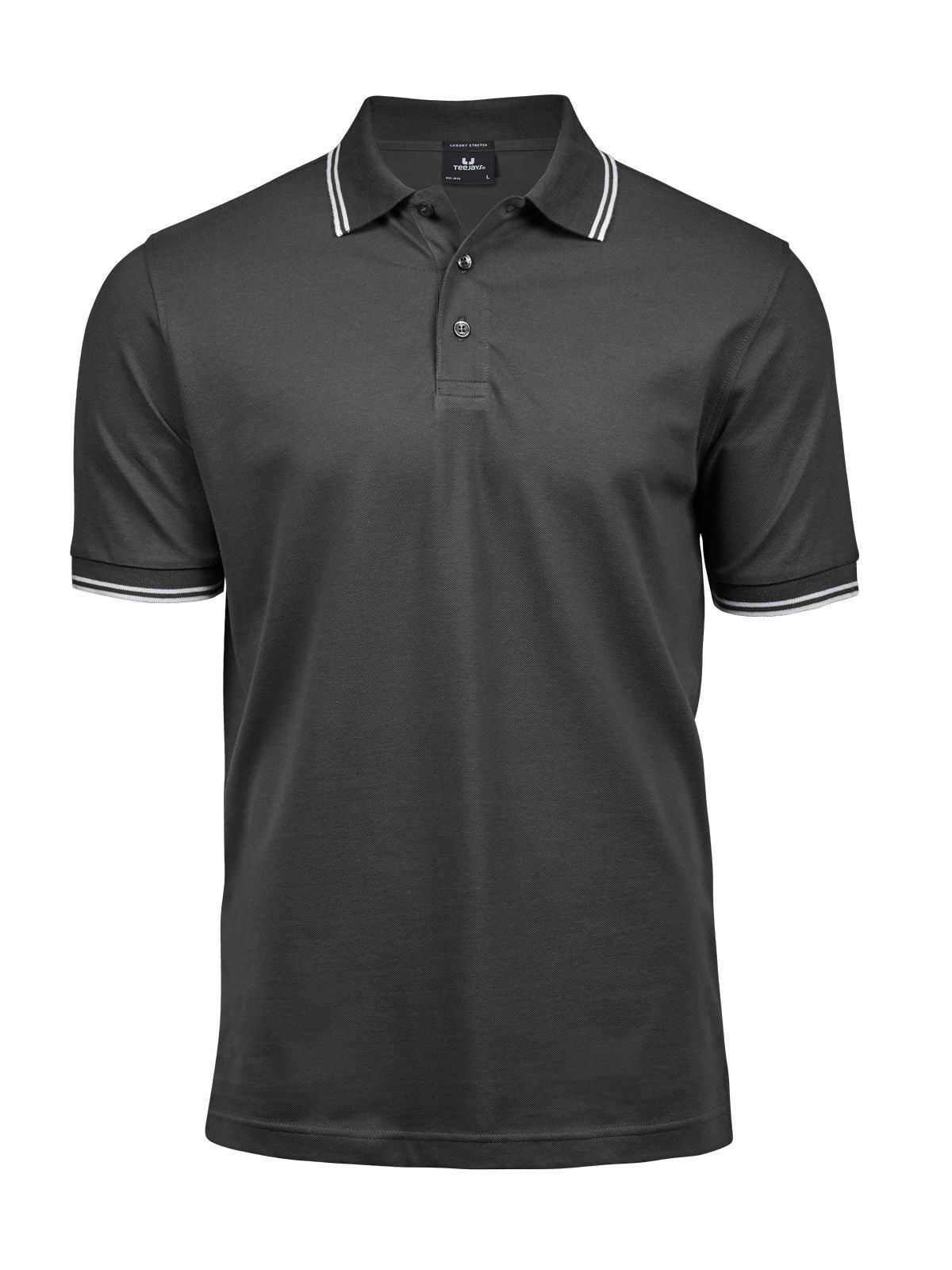 Luxury Stripe Stretch Polo