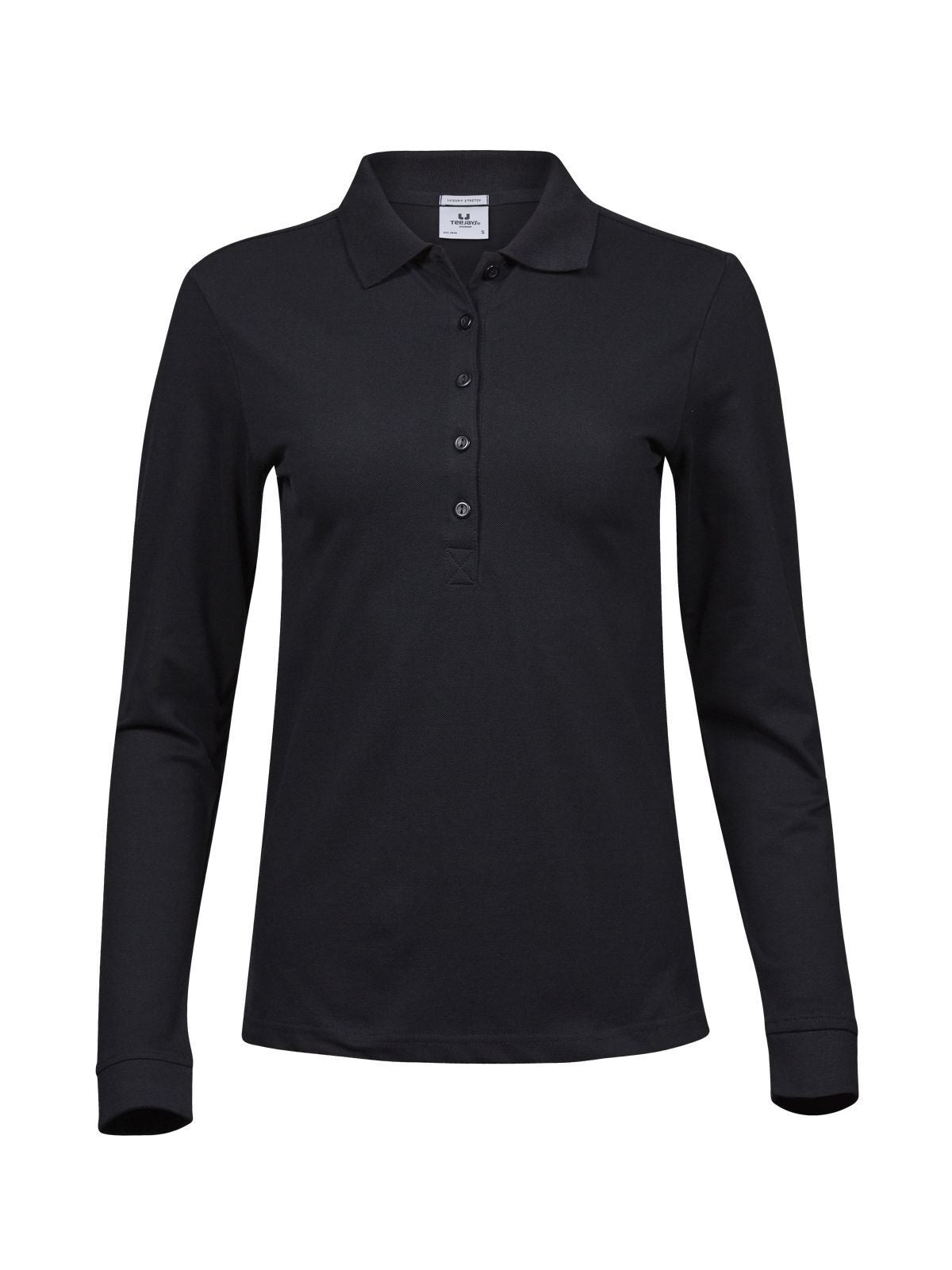 Ladies Luxury Stretch Long Sleeve Polo