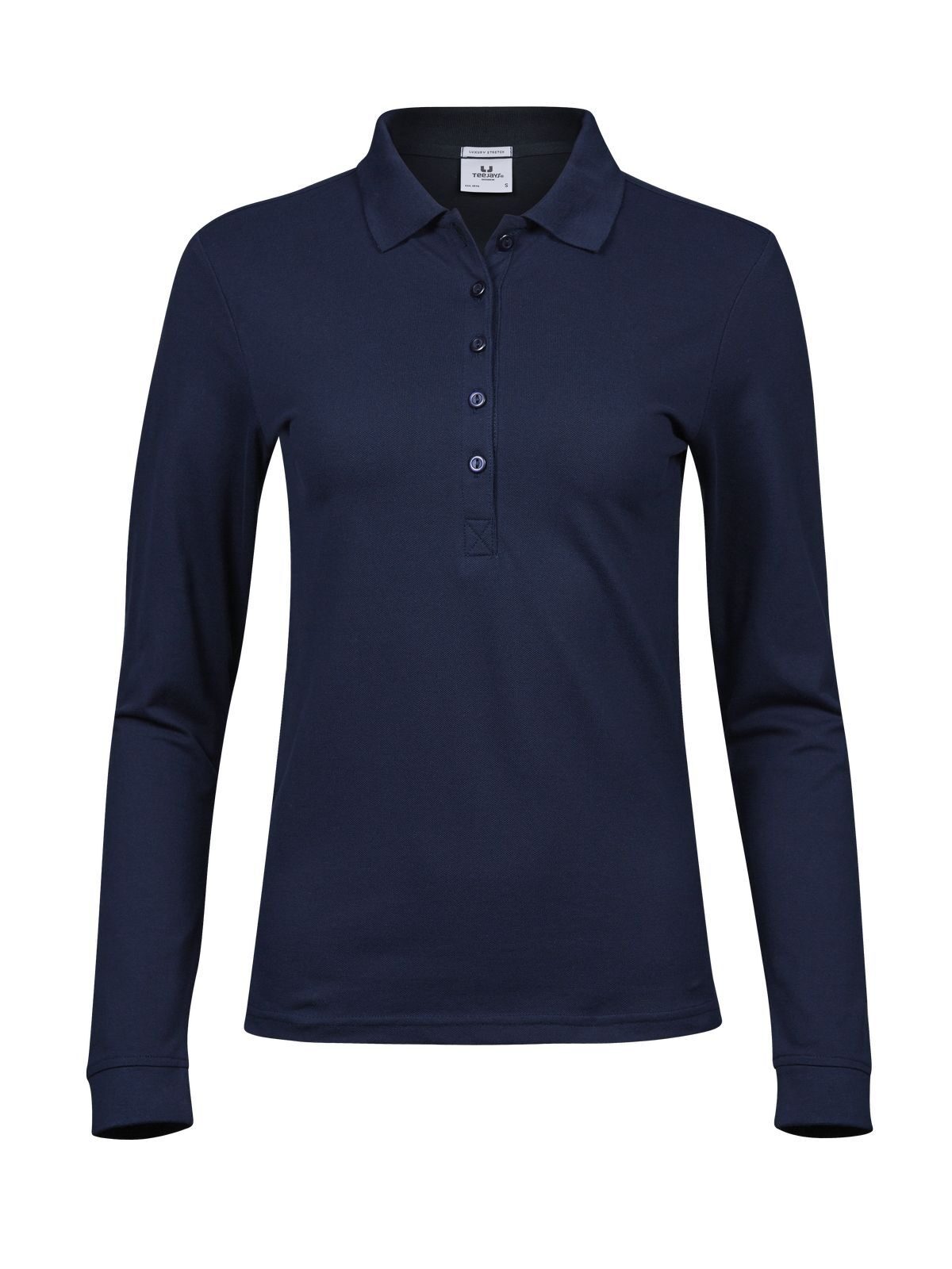 Ladies Luxury Stretch Long Sleeve Polo