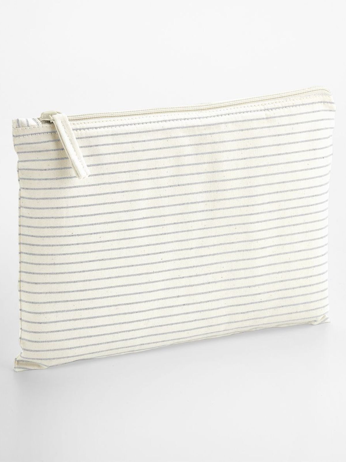Striped Organic Cotton Accessory Pouch