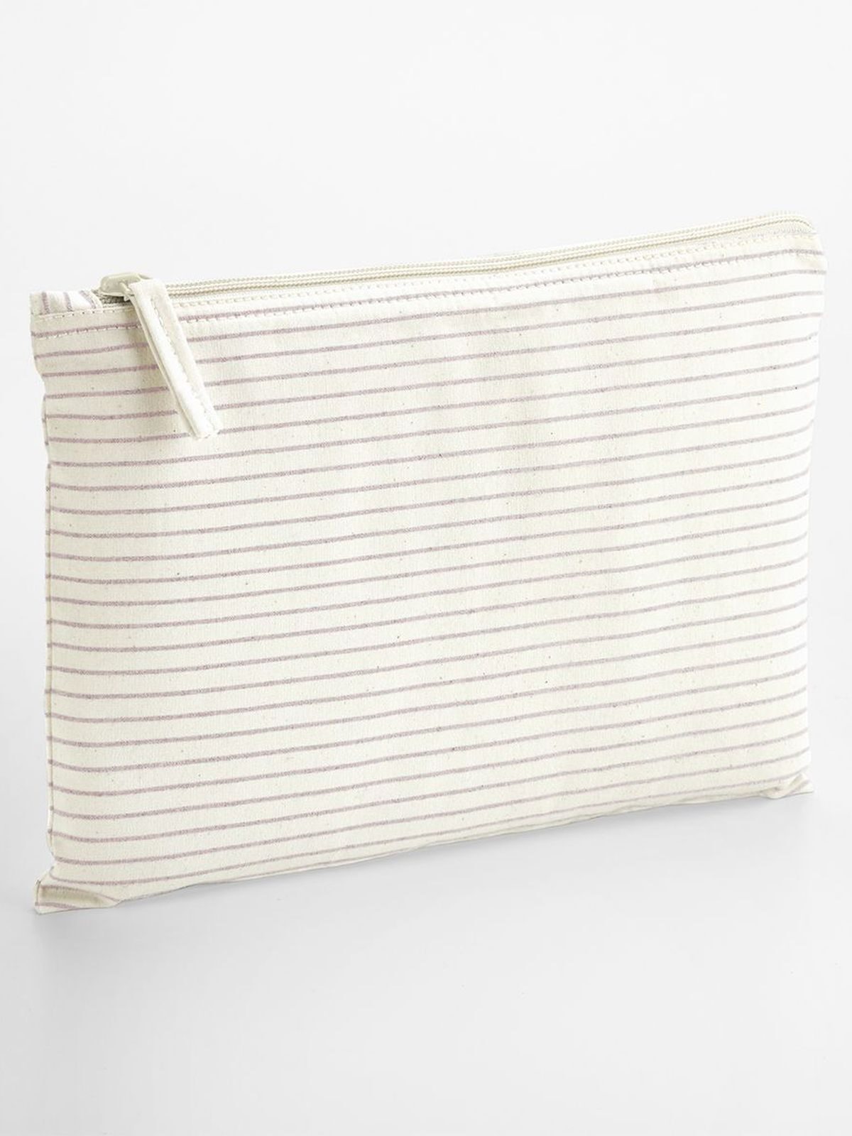 Striped Organic Cotton Accessory Pouch