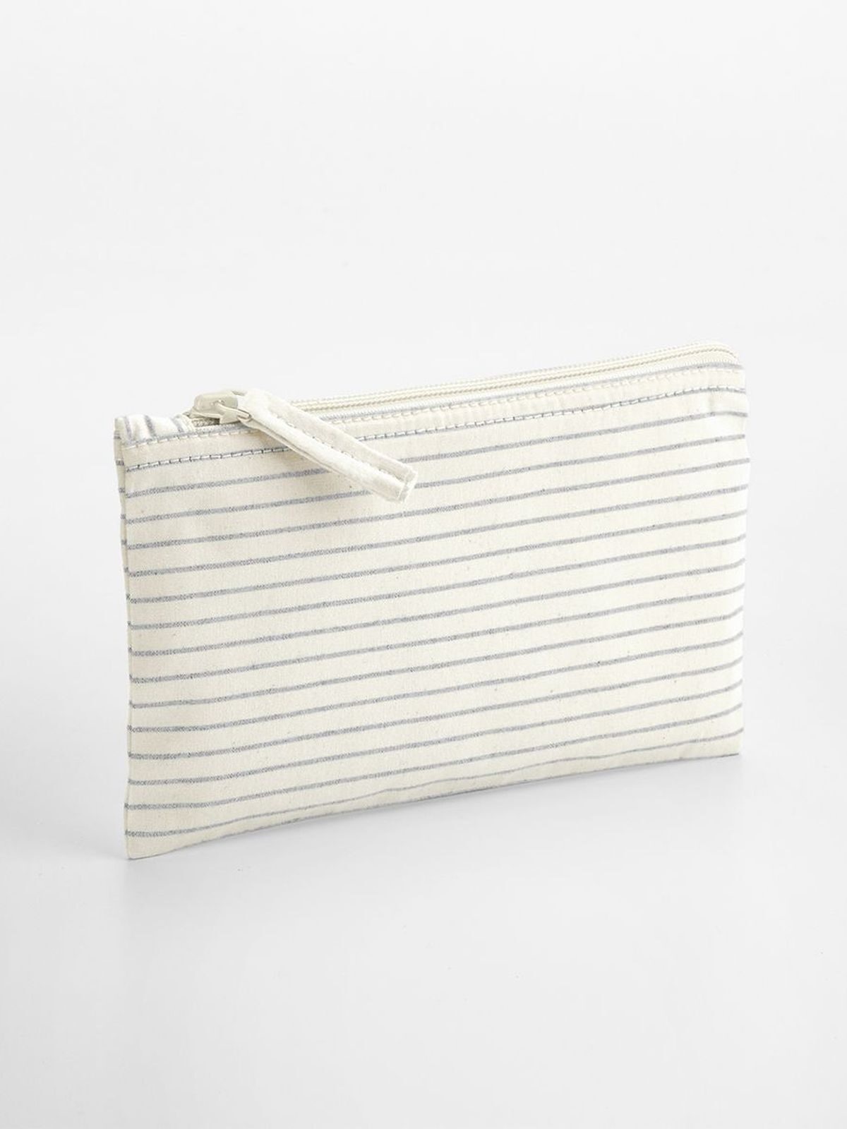 Striped Organic Cotton Accessory Pouch
