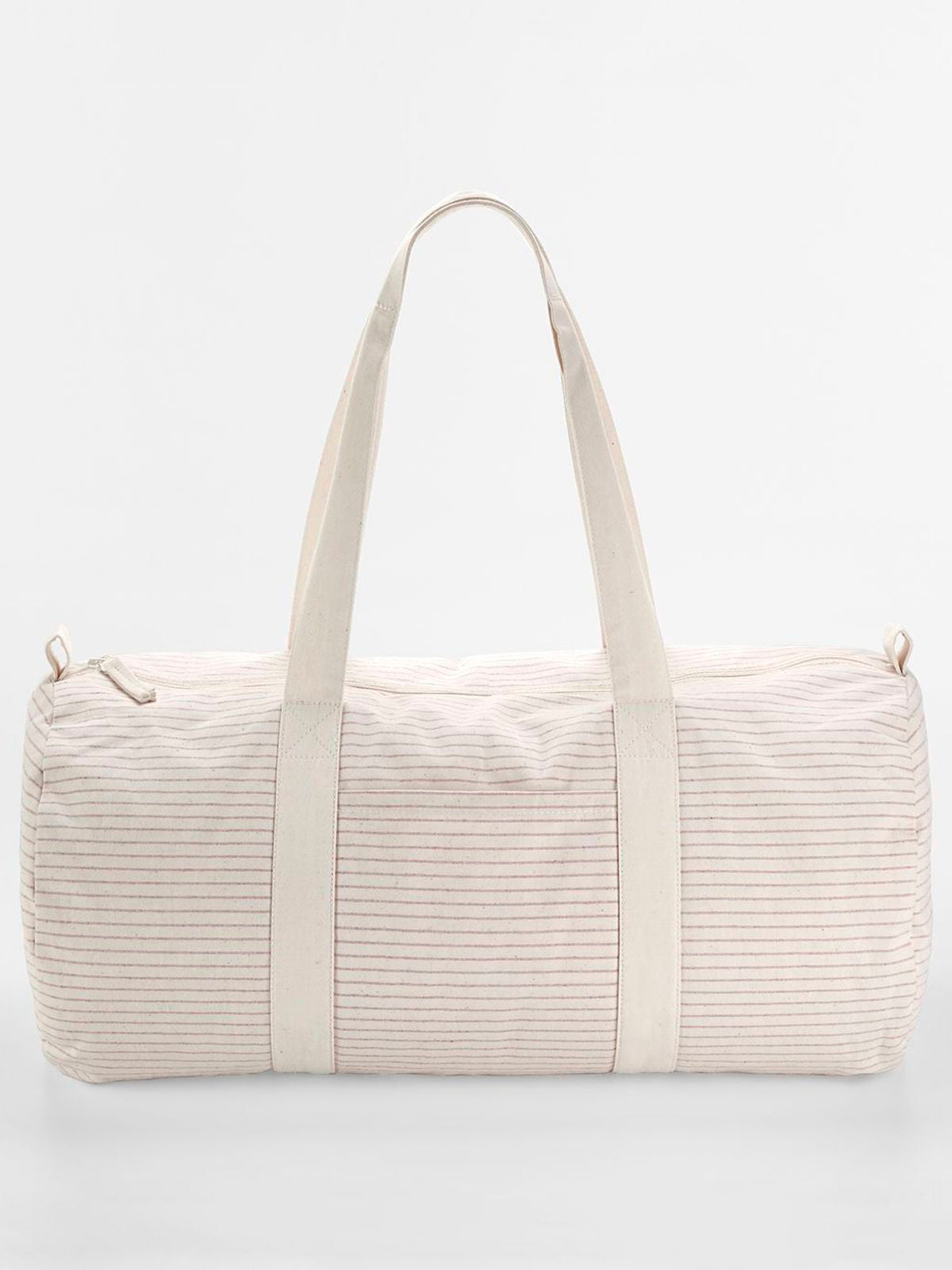Striped Organic Cotton Barrel Bag
