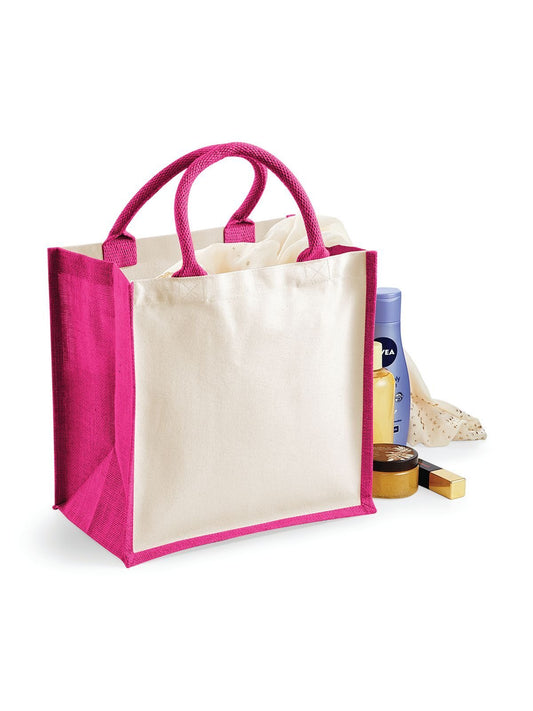 Printers Midi Jute Tote