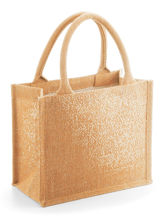 Shimmer Jute Mini Gift Bag