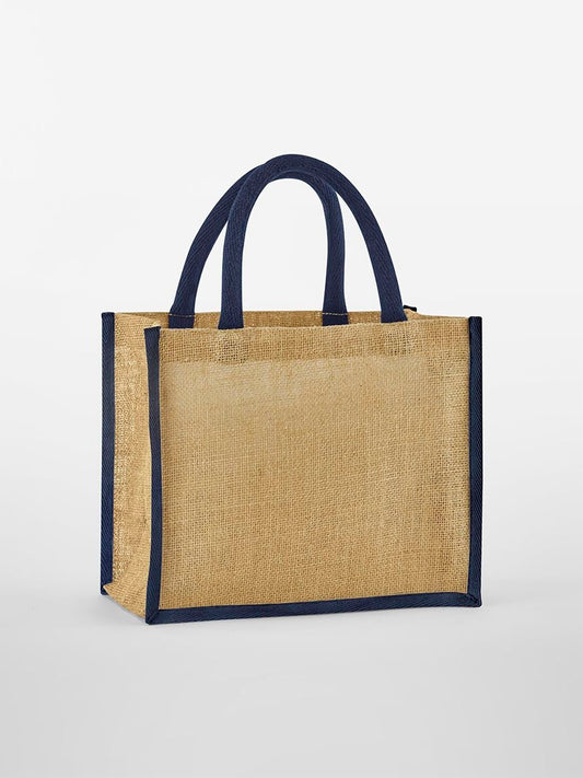 Natural Starched Jute Midi Tote