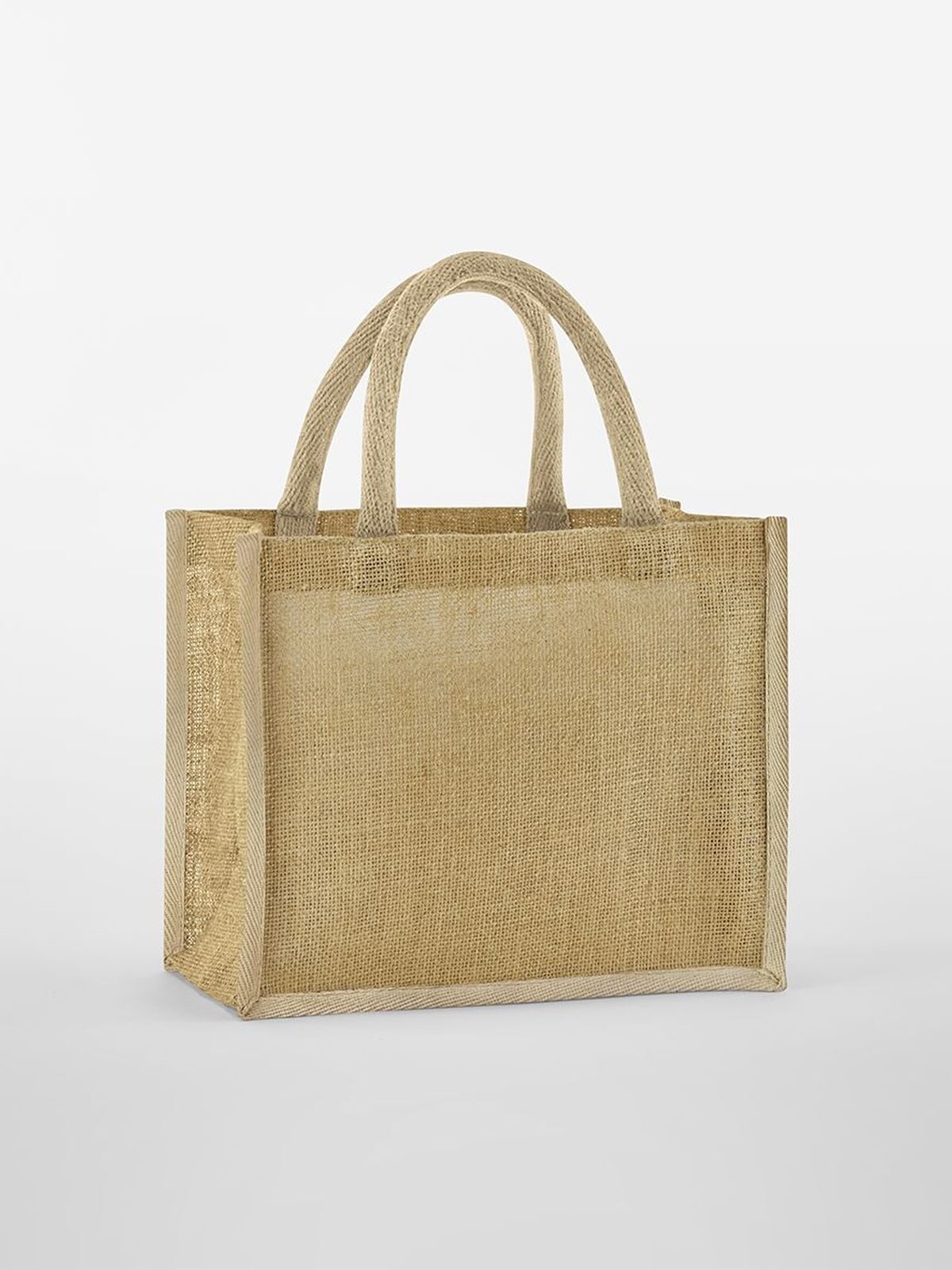 Natural Starched Jute Midi Tote
