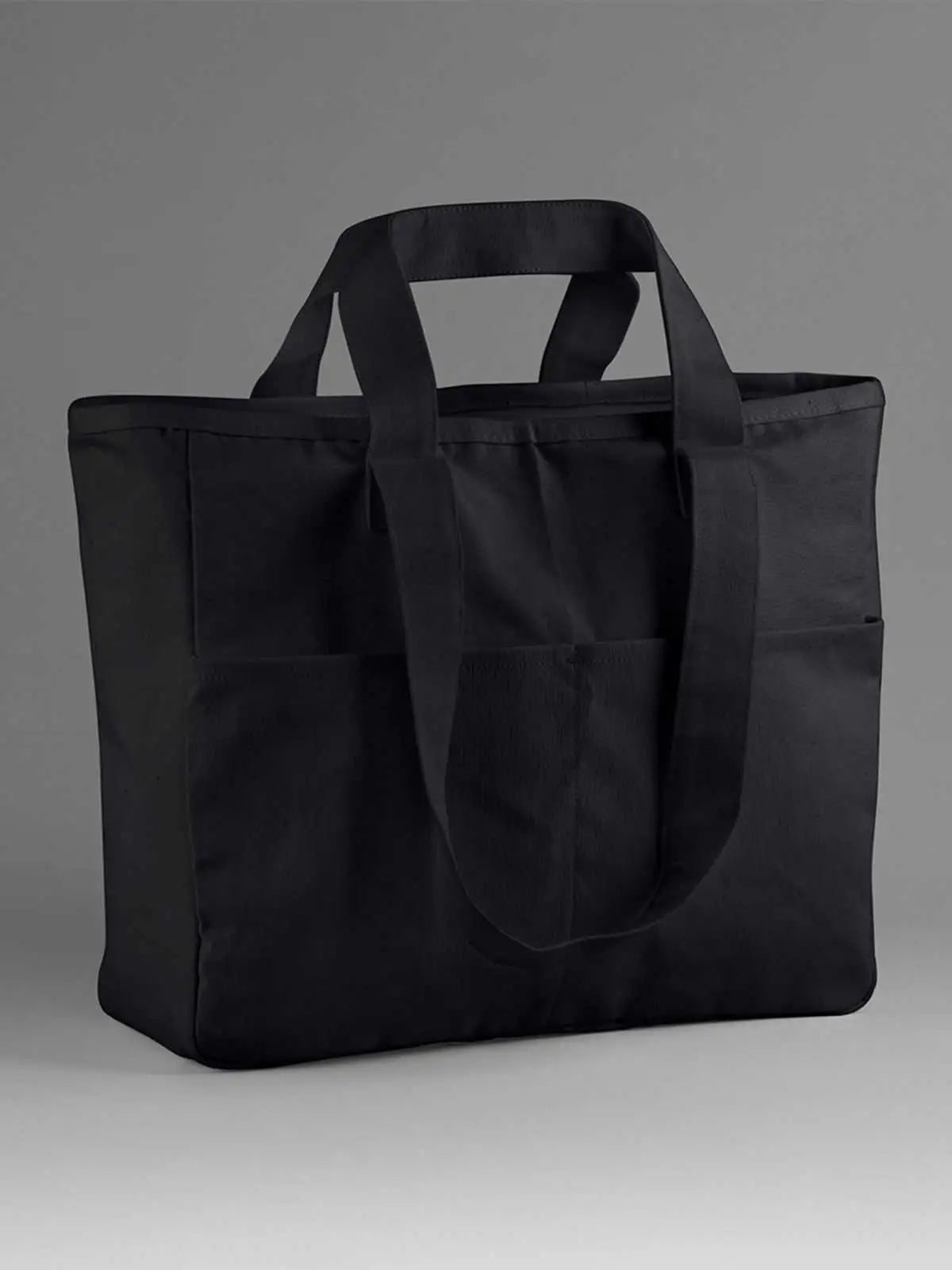 Double Handle Cargo Pocket Tote W604