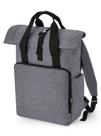 Recycled Twin Handle Roll-Top Laptop Backpack