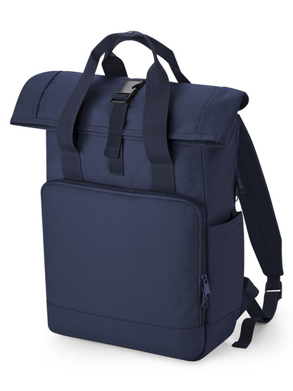 Recycled Twin Handle Roll-Top Laptop Backpack
