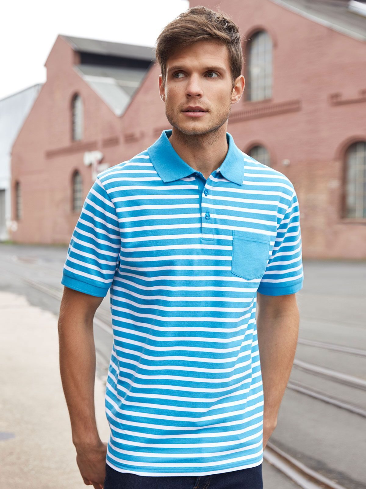 Men's Polo Striped