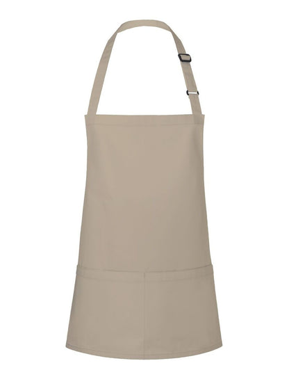 Short Bib Apron Basic With Buckle And Pocket
