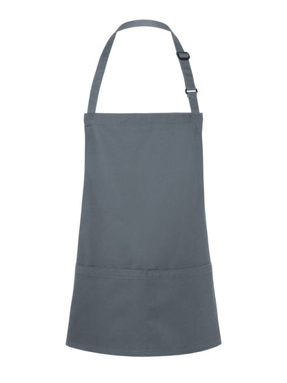 Short Bib Apron Basic With Buckle And Pocket