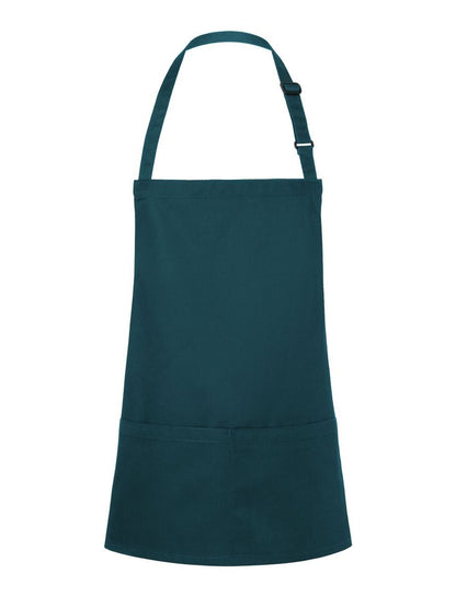 Short Bib Apron Basic With Buckle And Pocket